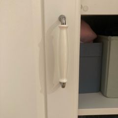 Beautiful white IKEA door handles