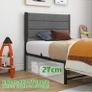 Single Bed Frame with Storage, 3ft Upholstered Bed Frame Image 6