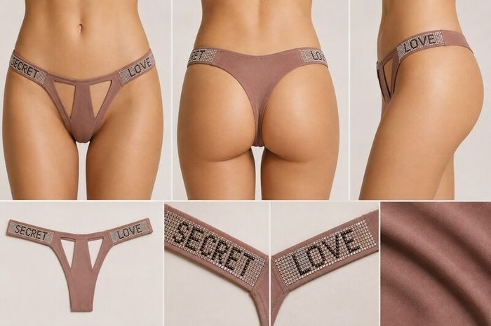 Dyana Pure Luxury Crystal Thong  Secret Love