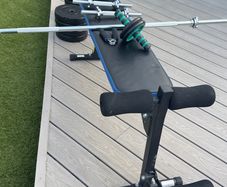 Weight bench and weights