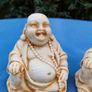 2 X Stone fat Bhuddas Image 5