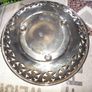 Beautiful Old Silver Plated Pierced Serving Tray with Handle , Postage Available or Collection Image 3