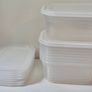 Set of 10 small plastic containers Image 2