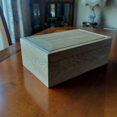 Handcrafted Keepsake Box - White Oak