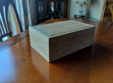 Handcrafted Keepsake Box - White Oak
