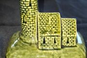 Vintage Green Glazed Ceramic of an Irish Round Tower and Church by Knock Pottery in Ireland and a Vintage Angel, Postage Available or Collection
