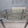 Glass & Chrome Dining Table Image 2