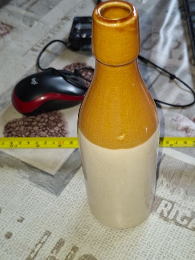 Old Levack Bros. Edinburgh Stone Ginger Beer Bottle Stoneware