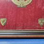 GAA Gaelic Football & Hurling Wall Clock Wood and Brass Irish Sport VGC Working Image 2