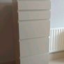 Tall Vanity Chest of Drawers with Mirror Image 2