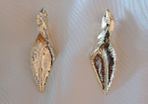 Gold leaf earrings