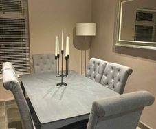 Dining table with 6 chairs