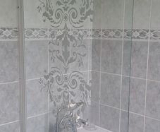 Bath shower screen 78cm W x 234cm H