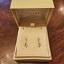 9 Carat White Gold & Cubic Zirconia Drop Earrings Image 4