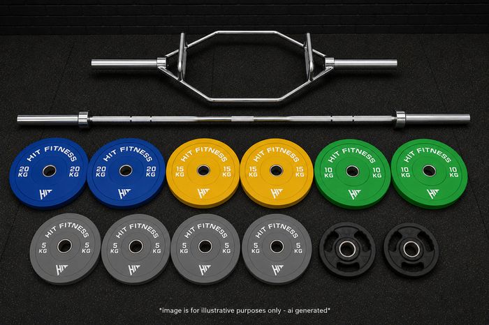 Gym Equipment - Squat Rack + Weights + Barbells