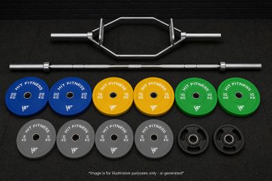 Gym Equipment - Squat Rack + Weights + Barbells