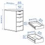 2x IKEA Alex Drawers White Image 4
