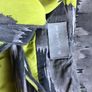 Per Una Ladies Lime Green & Grey A line semi pleat skirt size Uk 16 includes post Image 3