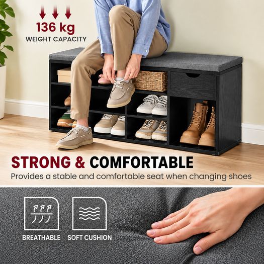 New shoe bench with drawer - FREE POST