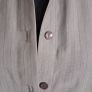 Grey pinstriped overshirt shirt Image 3