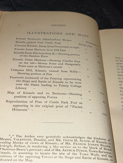 The History of Kinsale Florence O'Sullivan Book 1st Edition 1916