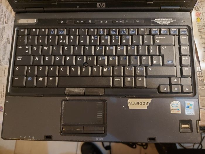 HP Compaq Laptop, Model nc6400, for parts or repair, not powering on
