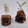 glass wood sculpture  by Warren Hooper 83" Image 7
