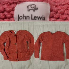 John Lewis Designer Pink Cardigan