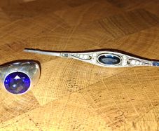 Silver Brooch and Ring