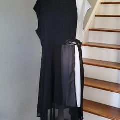 Shein black & white dress, Size 2XL / UK20