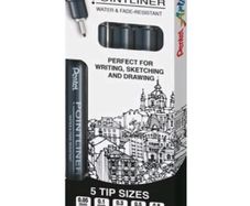 Artist pentel pointliners new sealed 5 pack