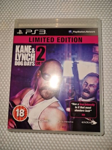 Kane & Lynch Dog Days 2 Limited Edition PlayStation3 Ps3 Games Original