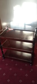 Mahogany tea trolley