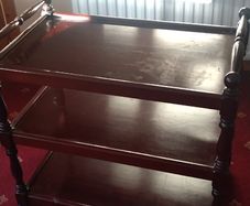 Mahogany tea trolley