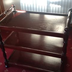 Mahogany tea trolley