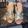 Nalu Faux Cork Gold wedges Image 4