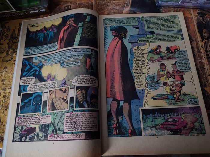 Jungle Action ! The Black Panther ! Issue #19 ! Black Panther Fights the Ku K.l.u.x. Klan ! Bronze Age Comic from 1976 ! by Marvel !