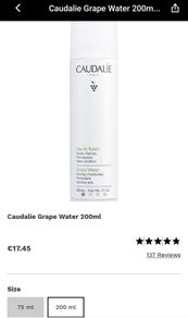 Caudalie Grape Water Spray 200ml