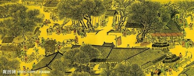 Chinese Yun silk painting