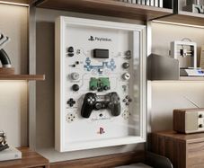 Sony Dualshock 4 PS4 Controller Teardown Frame Art Handmade!