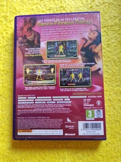 Zumba fitness kinect xbox 360 games Original