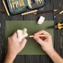 Clay Sculpting Tools,Set of 30 Pottery Tools Clay Modelling Tools Kit Wood Clay Carving Tools Set with Storage Bag,Apron and Sleeves Image 3