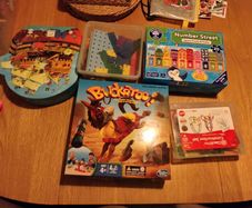 toys and books