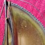 Vintage 1970's Sculpture Brass /  Metal Sailboat On Onyx Stone Base -Signed DeMott Image 9