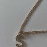 River Island Rose Gold Initial S Necklace Brand New With Tags Diamante Pendant Image 5