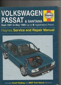 Volkwagen Passat & Santana Haynes Manual (1981-1988)