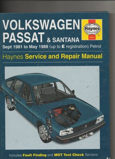 Volkwagen Passat & Santana Haynes Manual (1981-1988)