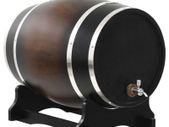 Wine Barrel with Tap Solid Pinewood 35 L