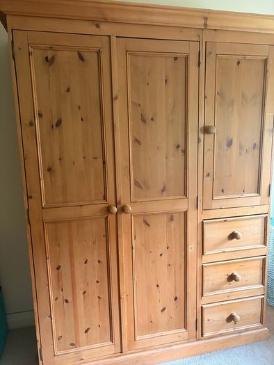 pine wardrobe