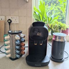 Lor pod coffe machine + milk frother + holder